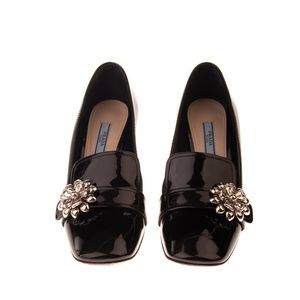 Prada Leather Loafer Court Shoes Size 38 US 7 1/2-